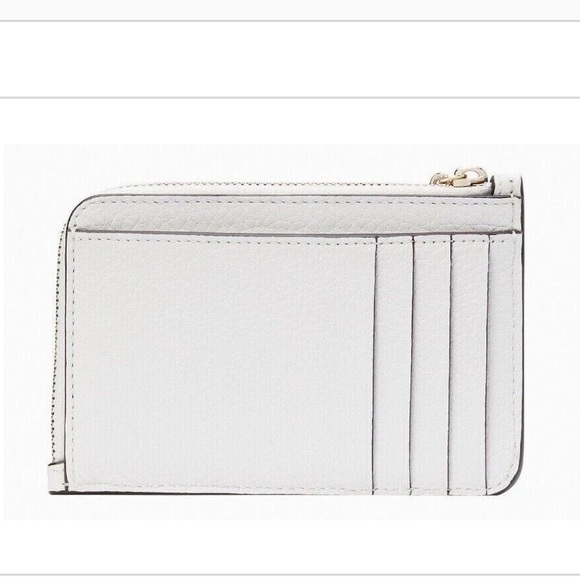 Kate Spade L-Zip Card Holder Pride Rainbow White Wallet - Picture 6 of 7